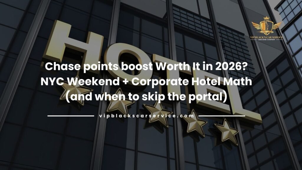 Chase points boost Worth It in 2026 NYC Weekend + Corporate Hotel Math (and when to skip the portal)