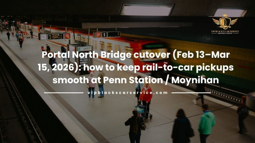 Portal North Bridge cutover (Feb 13–Mar 15, 2026): how to keep rail-to-car pickups smooth at Penn Station / Moynihan