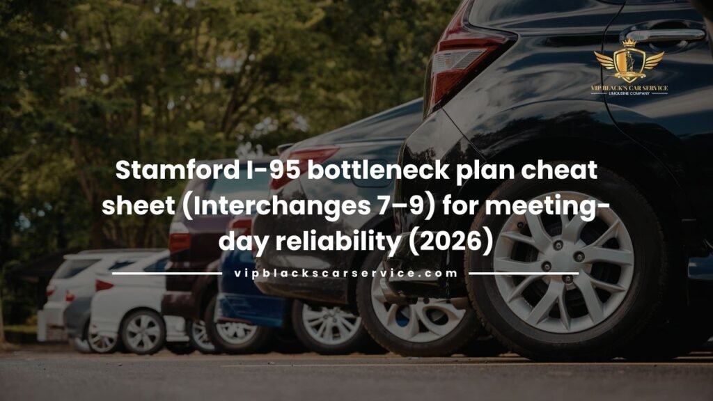 Stamford I-95 bottleneck plan cheat sheet (Interchanges 7–9) for meeting-day reliability (2026)