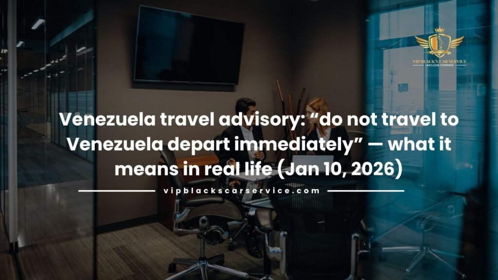 Venezuela travel advisory: “do not travel to Venezuela depart immediately” — what it means in real life (Jan 10, 2026)