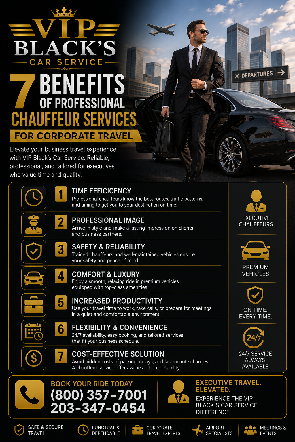 7 Benefits of Professional Chauffeur Services for Corporate Travel