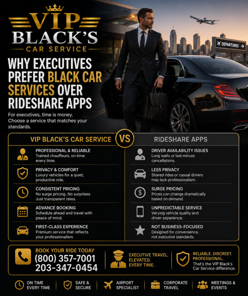 Why Executives Prefer Black Car Services Over Rideshare Apps