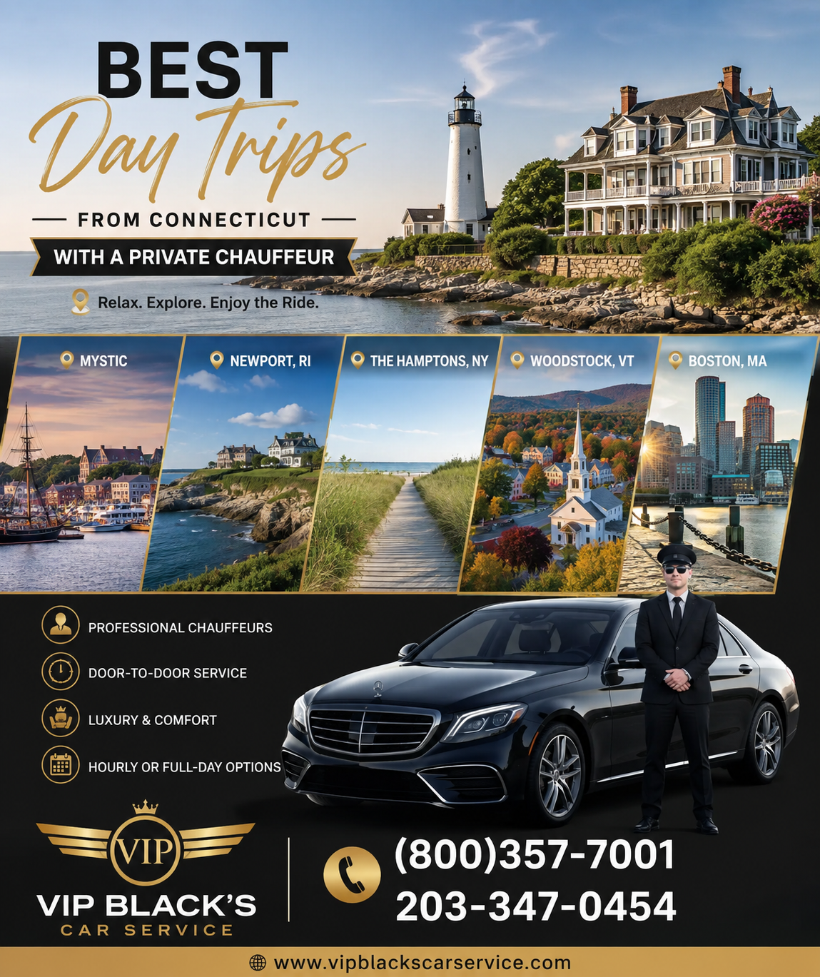 Best Day Trips From Connecticut With a Private Chauffeur