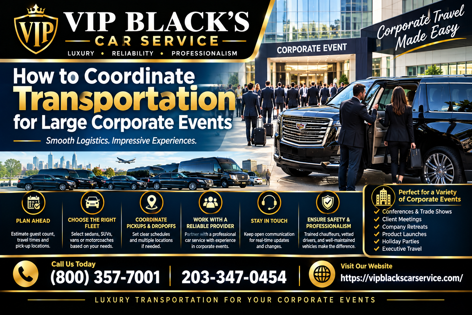 How to Coordinate Transportation for Large Corporate Events