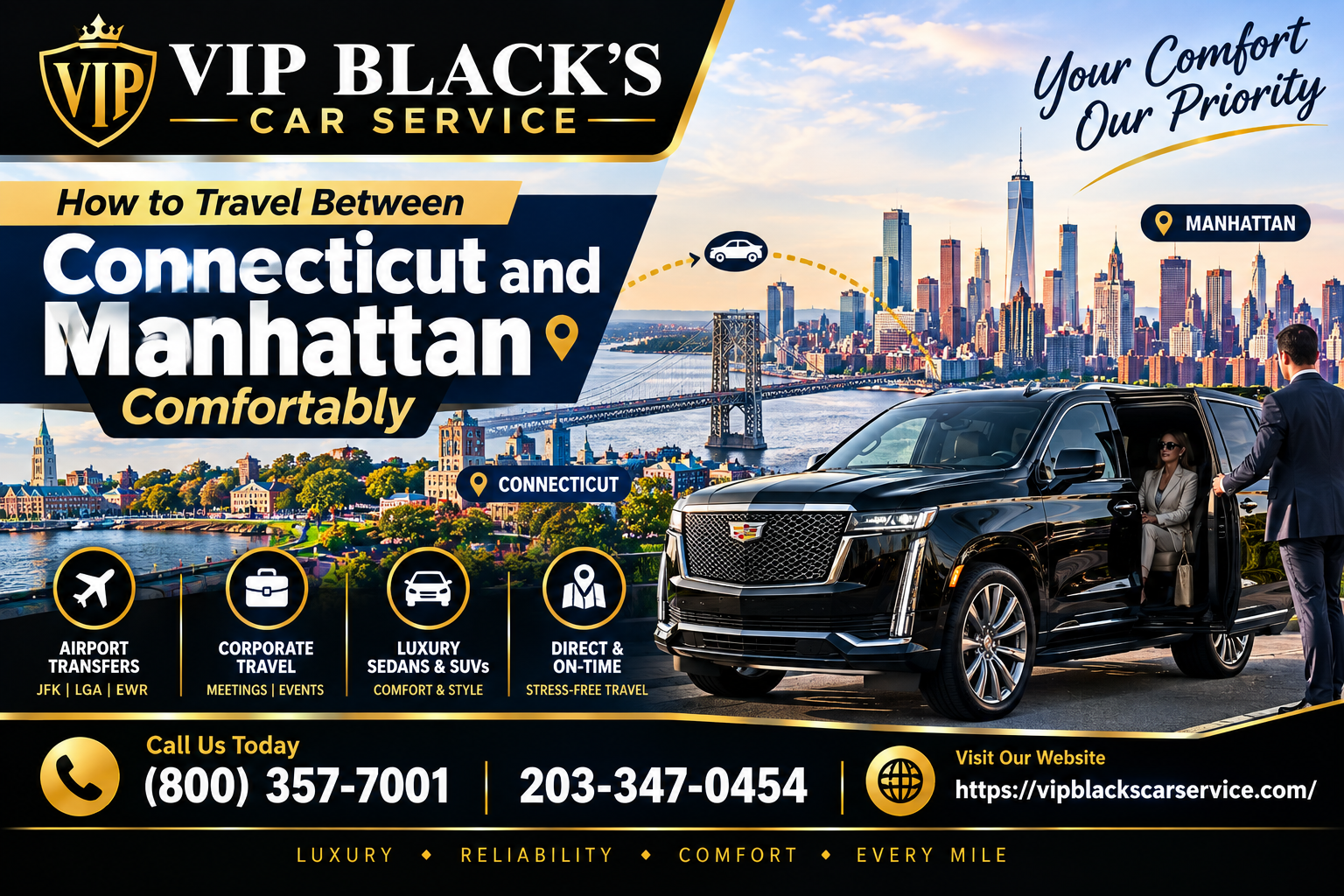 How to Travel Between Connecticut and Manhattan Comfortably