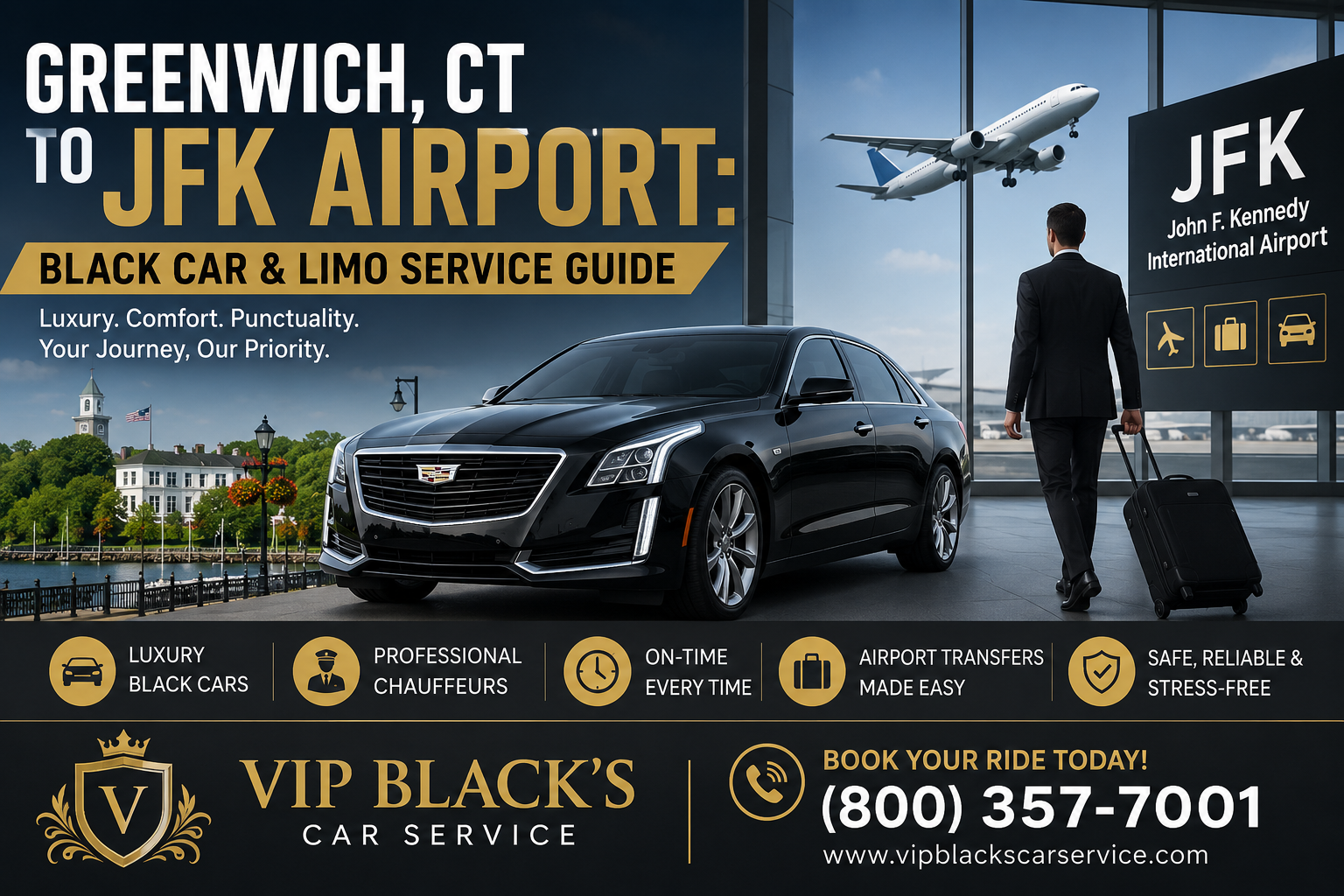greenwich ct to jfk car service